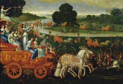 Terra, (dettaglio) del carro sinistro con nove Muse, c.1640-41 da Claude Deruet